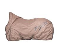Imperial Riding IRH Super-Dry Outdoor Blanket, 100 g, Waterproof & Breathable, 600D Polyester 100 g Filling, Robust Winter Blanket for Horses, Elegant Design & Comfortable Fit, Cappuccino, 125