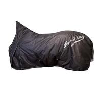 Imperial Riding IRH Super-Dry Outdoor Blanket, 400 g, Waterproof Winter Horse Blanket 600D, Breathable 3000/3000 mm, Warm Turnout Blanket with Wither Padding and Leg Loops, Black, 115