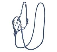 Imperial Riding IRHFree Ride Knot Halter - Lightweight, Robust Rope Halter Made of Strong Polyester Rope, Individually Adjustable, for Training, Floor Work & Everyday Life, Sapphire, Pony