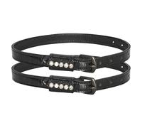 Imperial Riding Kids Spur Strap IRH Walker Glam, with Rhinestone, 16", Black-Black-Croco