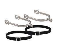 Imperial Riding Ladies Basic Spur Straps Square Silver 15mm