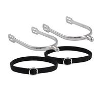 Imperial Riding Mens Basic Spur Straps Round Silver 15mm
