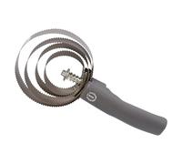 Imperial Riding Metal Spring Curry Comb IRH, Heavy Duty Metal Spring Curry Comb for Removing Loose Hair and Coarse Dirt, Effective Fur Cleaning & Stylish Stable Look, Sparkling Grey