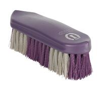 Imperial Riding Root Brush IRH Hard, Robust Dandy Brush with Hard Bristles in Two-Tone Design, Effective Fur Cleaning for Horses & Stylish Stable Look, Blackberry