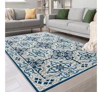 Imperial Rooms Area Rugs for Bedroom - Vintage Rugs Living Room 120 x 170 Cm Modern Floor Carpet - Traditional Design Non Shedding Super Soft Large Rug - Easy to Clean (Luna)
