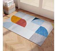 Imperial Rooms Area Rugs Living Room - Rugs for Bedroom Geometric Style Non Shedding Modern Pattern Kitchen Rug Durable Super Soft Printed Small Carpet Easy to Clean (40 x 60Cm, Kira)