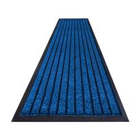 Imperial Rooms Blue Striped Barrier Mat, 80Cm X 300Cm