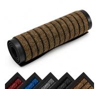 Imperial Rooms Brown Door Mat Non Slip - Rubber mat 40x60cm Machine Washable Door Matts indoor Dirt Trapper Super Absorbent Door Mats Outdoor