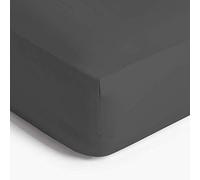Imperial Rooms Brushed Microfibre Double Fitted Sheet 25 CM Easy Care Soft Bed Sheets Fade Resistant (Charcoal)