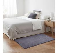 Imperial Rooms Cozy Rugs Living Room, 100% Polyester, Anti Slip Backing, Soft Fluffy Thick Low Pile 600 GSM, Small Bedside Rug for Bedroom, Non Shedding Carpet for Kids Nursery Room, Grey, 60x120 cm