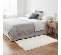 Imperial Rooms Cozy Rugs Living Room, 100% Polyester, Anti Slip Backing, Soft Fluffy Thick Low Pile 600 GSM, Small Bedside Rug for Bedroom, Non Shedding Carpet for Kids Nursery Room, Cream, 60x120 cm