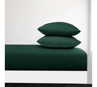 Imperial Rooms Fitted Sheet 40 Cm - Extra Deep Super King Size Fitted Sheets Brushed Microfiber Easy Care Soft Bed Sheet - Shrinkage and Fade Resistant (Emerald)