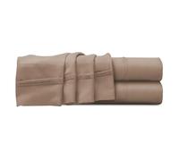 Imperial Rooms Flat Sheet Super King 2 Pack 100% Egyptian Cotton 200 Thread Count Soft Bed Top Beige Sheets Hotel Quality