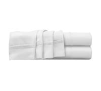 Imperial Rooms Flat Sheet Super King 200 Thread Count 100% Egyptian Cotton Soft Bed Top White Sheets 2 Pack Hotel Quality Flat Bed Sheets