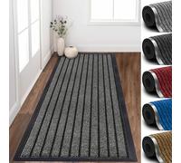 Imperial Rooms Grey Door Mat Non Slip - Rubber mat 80x150cm Machine Washable Door Matts indoor Dirt Trapper Super Absorbent Door Mats Outdoor