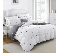 Imperial Rooms King Size Duvet Cover Sets Reversible Printed Bedding Set Premium Brushed Microfiber Duvet Covers with Pillowcases (Doted 230x220 CM)