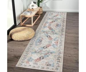 Imperial Rooms Machine Washable Hallway Runner Rug 60x220 cm Soft Touch Premium Quality Rugs for Living Room, Non Slip Carpet Runners for Bedroom, Dining Room Kids Room, Coastal