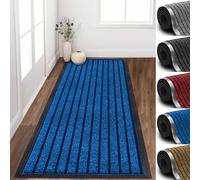 Imperial Rooms Navy Door Mat Non Slip - Rubber mat 80x150cm Machine Washable Door Matts indoor Dirt Trapper Super Absorbent Door Mats Outdoor