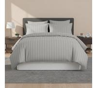 Imperial Rooms Pattern Silver King Quilt Cover With Pillow Case Set Bedding Linen Premium Bed Cover Set
