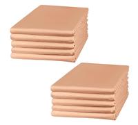 Imperial Rooms Pillow Cases 10 Pack Super Soft Easy Care Fade Resistant Hypoallergenic Brushed Microfibre Pillow Covers (Peach, Pillowcases 10 Pcs)