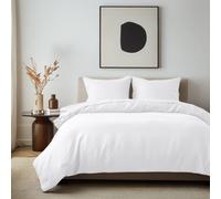 Imperial Rooms Plain Dyed White King Duvet Cover With Pillow Case Set Soft Bedding Cover Set