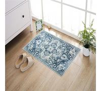 Imperial Rooms Small Bedside Rug 40x60 cm Machine Washable Non Slip - Fluffy, Short Pile Traditional Design Vintage Area Rugs for Bedroom Kids Room Kitchen, Entryway Door mat (Tranquil)