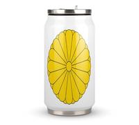 Imperial Seal of Japan Printed Stainless Steel Tumbler Travel Coffee Mug Insulated Water Cup with Lid and Straw