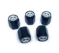 Imperial Soldier Stormtrooper Tire Valve Stem Caps (5 Pack) | Dust Proof with O Rubber Seal | Outdoor All-Weather Leak-Proof Air Protection | Universal Stem Covers for Cars SUVs Trucks (Black)