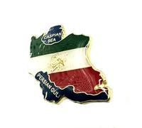 Imperial State of Iran Middle East Persia Persian Arab Country Map Flag Metal Enamel Pin Badge