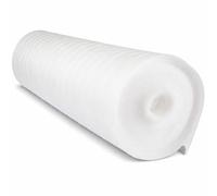 IMPERIAL STUDIOS 2MM White Foam Wood, Laminate, LVT & Vinyl Flooring Underlay - 1m x 18.6m Comfort Acoustic Foam Floor Roll - Heat Insulated Waterproof Underlayment
