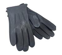 IMPERIAL STUDIOS 3 Pointer Mens Waterproof Genuine Leather Winter Gloves for Driving, Cycling, Outdoor Workwear, Travel, Riding, Motorcycle, Snow/Cold Weather, Fleece Lined (Black, XL)