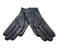 IMPERIAL STUDIOS 3 Pointer Womens Waterproof Touchscreen Genuine Leather Winter Gloves for Driving Cycling Outdoor Workwear, Travel, Riding, Motorcycle, Snow/Cold Weather, Fleece Lined (S, Black)