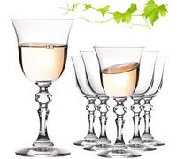 Imperial Stylish White Wine Glasses 150 ml Series 'Vintage' Set of 6 Wine Glasses Made of Crystalline Glass Dishwasher Safe