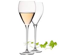 Imperial Teardrop White Wine Glasses 350 ml 'Paris' Set of 2 Wine Glasses Made of Crystalline Glass Dishwasher Safe