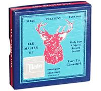 Imperial Tweeten Elk Master 13 mm Soft Leather Billiard/Pool Cue Tips, Box of 50