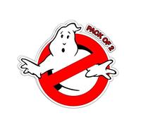 IMPERIAL VIBES - Ghost Busters Sticker - Vinyl Decal for Car, Truck, and Van - Removable Indoor and Outdoor Use for Laptop Sticker - Waterproof Decal for Window and Waterbottle - Pack of 2 Imp 50
