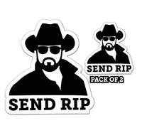 IMPERIAL VIBES - Send RIP Sticker - Vinyl Sticker for Car, Truck, and Van- Indoor and Outdoor Use for Laptop - Waterproof Decal for Mobile and Water Bottle - Removable Window Decal - Imp - 22