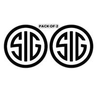 Imperial Vibes | Tactical Sticker Protected by Sign Vinyl Decal Military Veteran Bumper Sticker for Car, Truck, Mailbox, Fridge, Water Bottle, Flask, Laptop 2Pack 4 inches -Imp 45