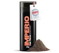 IMPERIO Hair Fibres for Thickening & Full Hair in Seconds. Shake-on hair filler for an Authentic Look. 100% Natural! Premium Salon Quality Hair Building Fibres - 26g (medium brown)