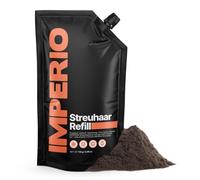IMPERIO Scattered Hair Refill Pack - 110 g Refill Bag with Premium Pouring Hair - Sustainable Refill Pack with Practical Closure - Easy to Refill the Hair Fibres Tin (Dark Brown, 110 g)