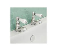 Imperior Hot & Cold Twin Bath Taps