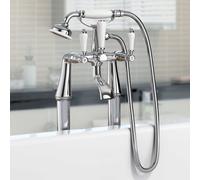 Imperior Traditional Freestanding Bath Shower Mixer Tap With Handheld Kit