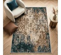 Imperium Homeware Machine Washable Rug, 80x150cm, Non-Slip Backing, Short Pile, Non-Shedding, Pet-Friendly - Area Rug for Living Room & Bedroom, Weathered Taupe Stone