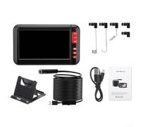 Impermeable Borescope with 43 Inch Hd Compatible 1080p for 8mm Camera 2m Cable Ip67 Industrial Resolution Pipe Inspection Car Engine Maintenance Screen Having