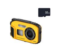 Impermeable Kids Digital Camera Auto Concentration Transducer 720P Picturing for Wilderness Expeditions Permanent Polystyrene Metal Building Kids Adventure Camera Impermeable