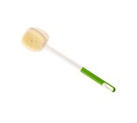 Impermeable Shower Brush with Permanent Polypropene Polyamide Substance for Back Mopping and Dermocare Massage Shower Brush