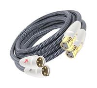 Impeto Premium Audiophile XLR OCC Audio Cable XLR Male-Female for Decoding CDs Speaker Monitor Amplifier Connection Cable Front and Rear 3 metres