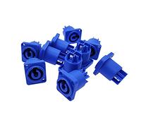 Impetuous 10PC Powercon Connector 3 pins 20A 250V NAC3FCA NAC3FCB Power Speaker panel socket female fit For Screen Stage Lighting (Color : 10PCS Blue)