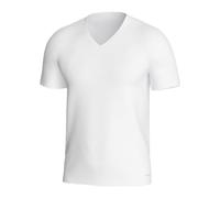 IMPETUS Mens Short Sleeve Shirt, Premium Performance Temperature Regulating Quick Dry Thermal Baselayer, Comfort Undershirt, White (V-Neck), Medium