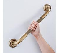 IMPEU 18-inch Modern Brass Grab Bar - Antique Bronze Finish